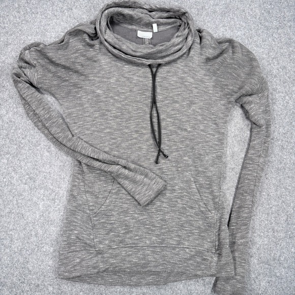 Athleta Tops - Athleta Grey Space Dye Cowl Neck Pullover Thumbhole Hoodie S 349532-03